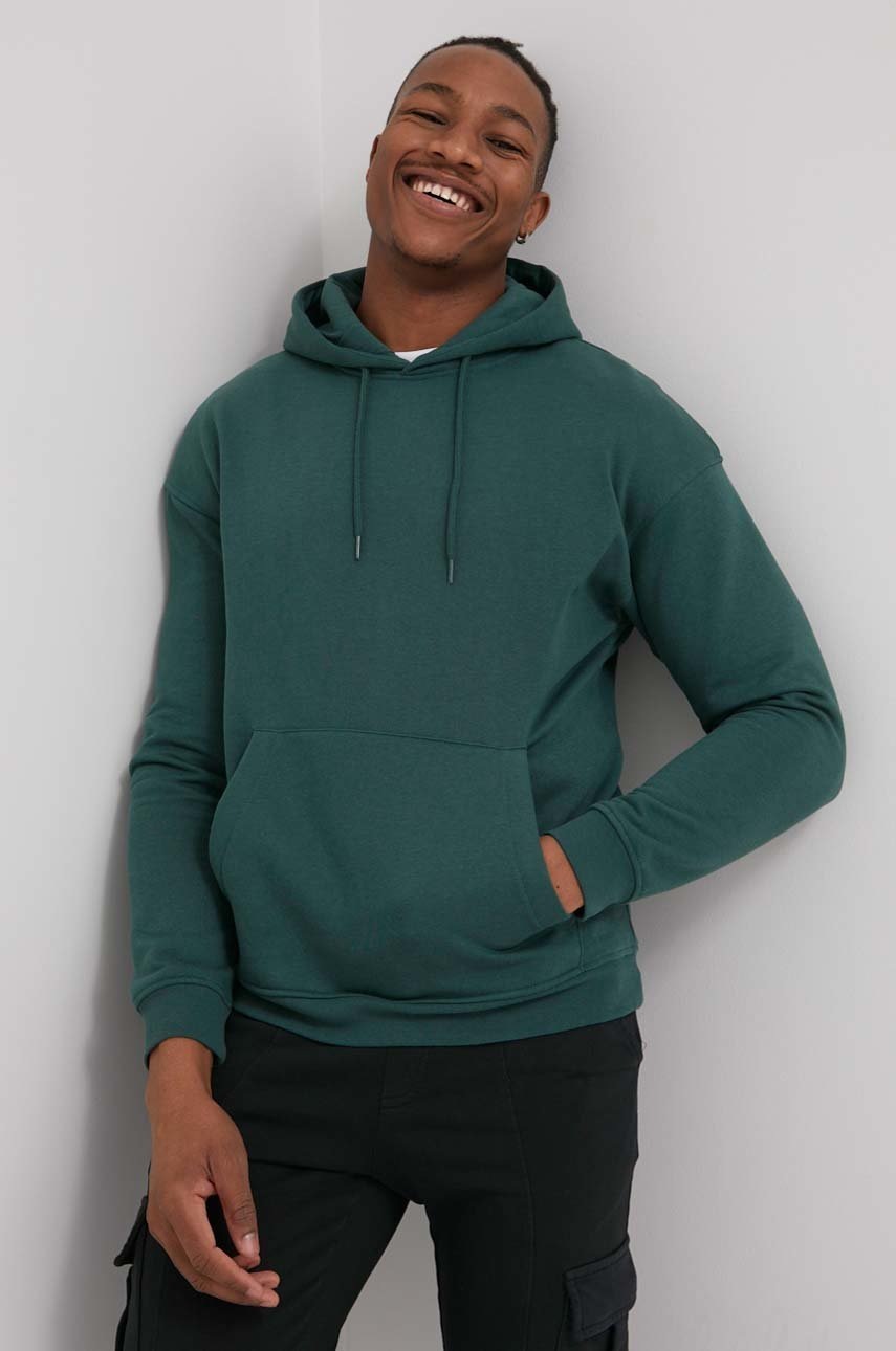 

Суичър Jack & Jones мъжка в зелено с изчистен дизайн, Зелен