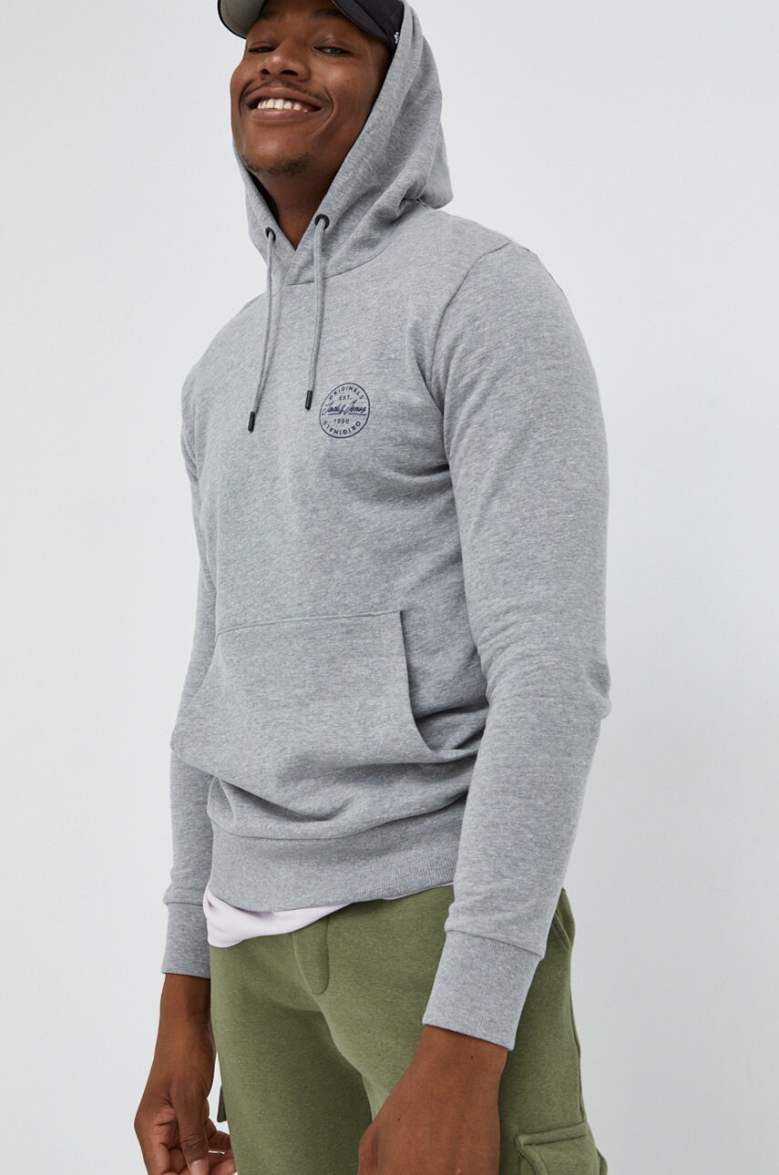 

Суичър Jack & Jones в сиво с изчистен дизайн, Сив
