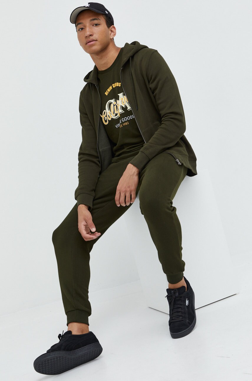 

Кофта Jack & Jones мужская цвет зелёный однотонная