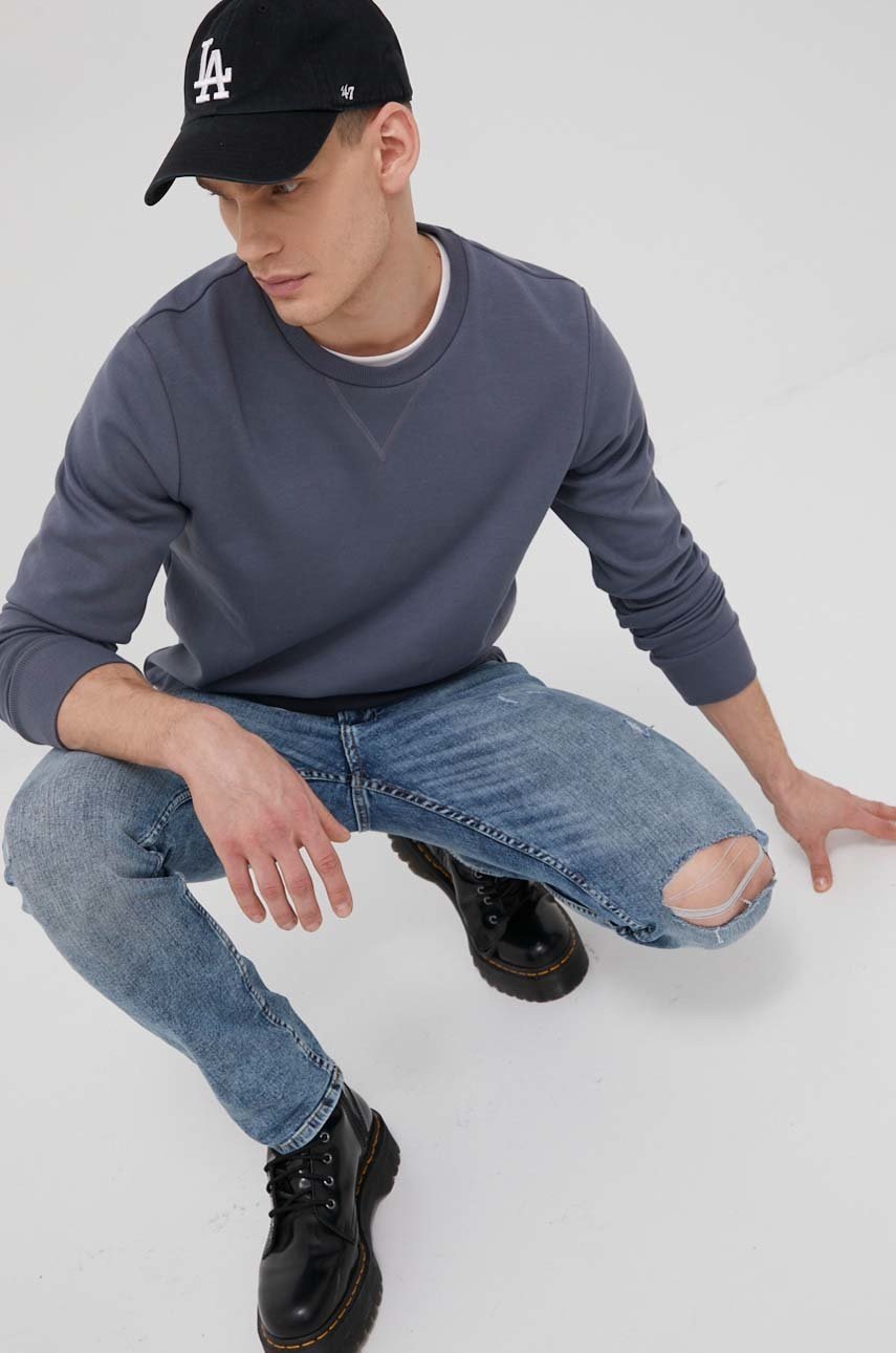 

Суичър Jack & Jones мъжка в сиво с изчистен дизайн, Сив