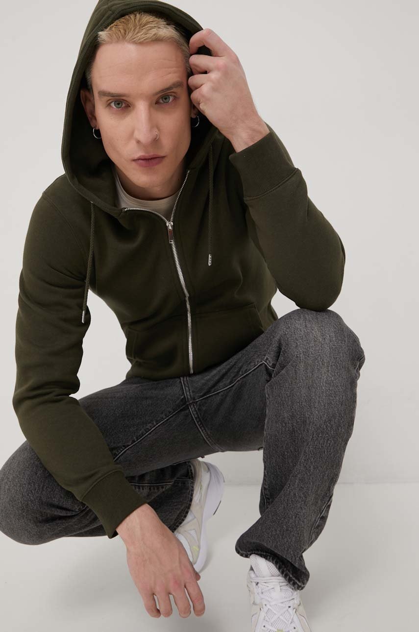 

Суичър Jack & Jones мъжка в зелено с изчистен дизайн, Зелен
