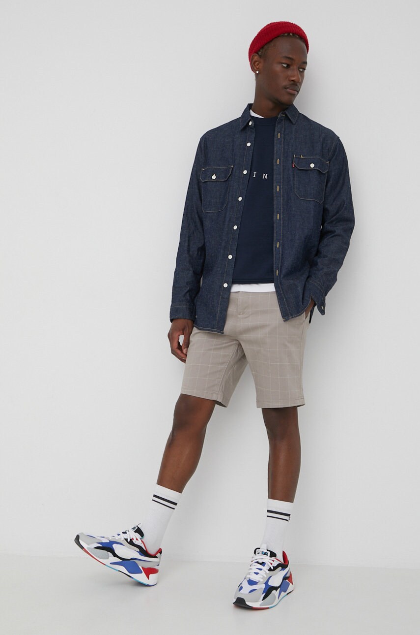 

Кофта Jack & Jones чоловіча колір синій з аплікацією