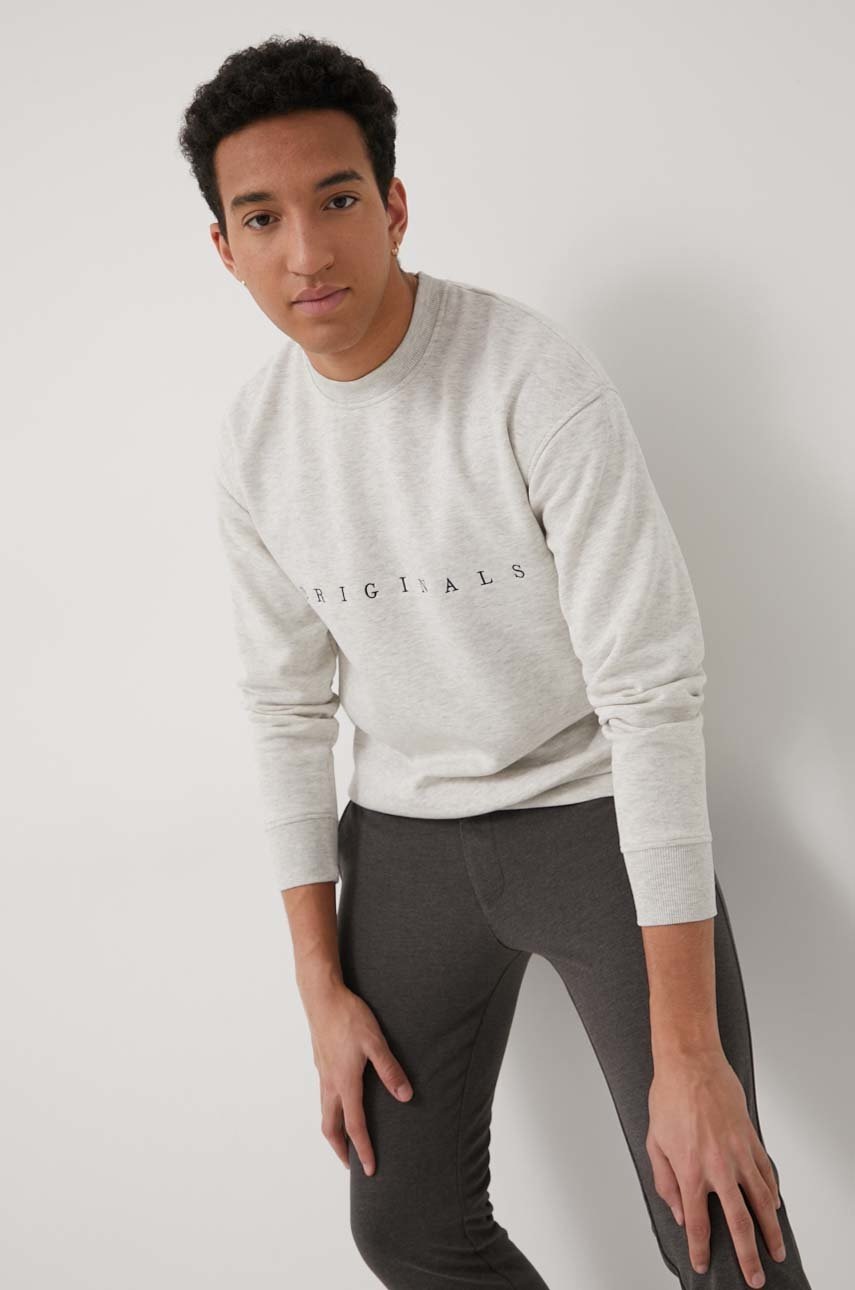 

Кофта Jack & Jones мужская цвет серый с аппликацией