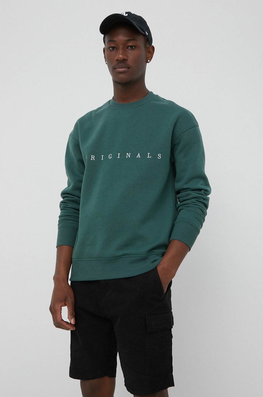 

Суичър Jack & Jones мъжка в зелено с апликация, Зелен