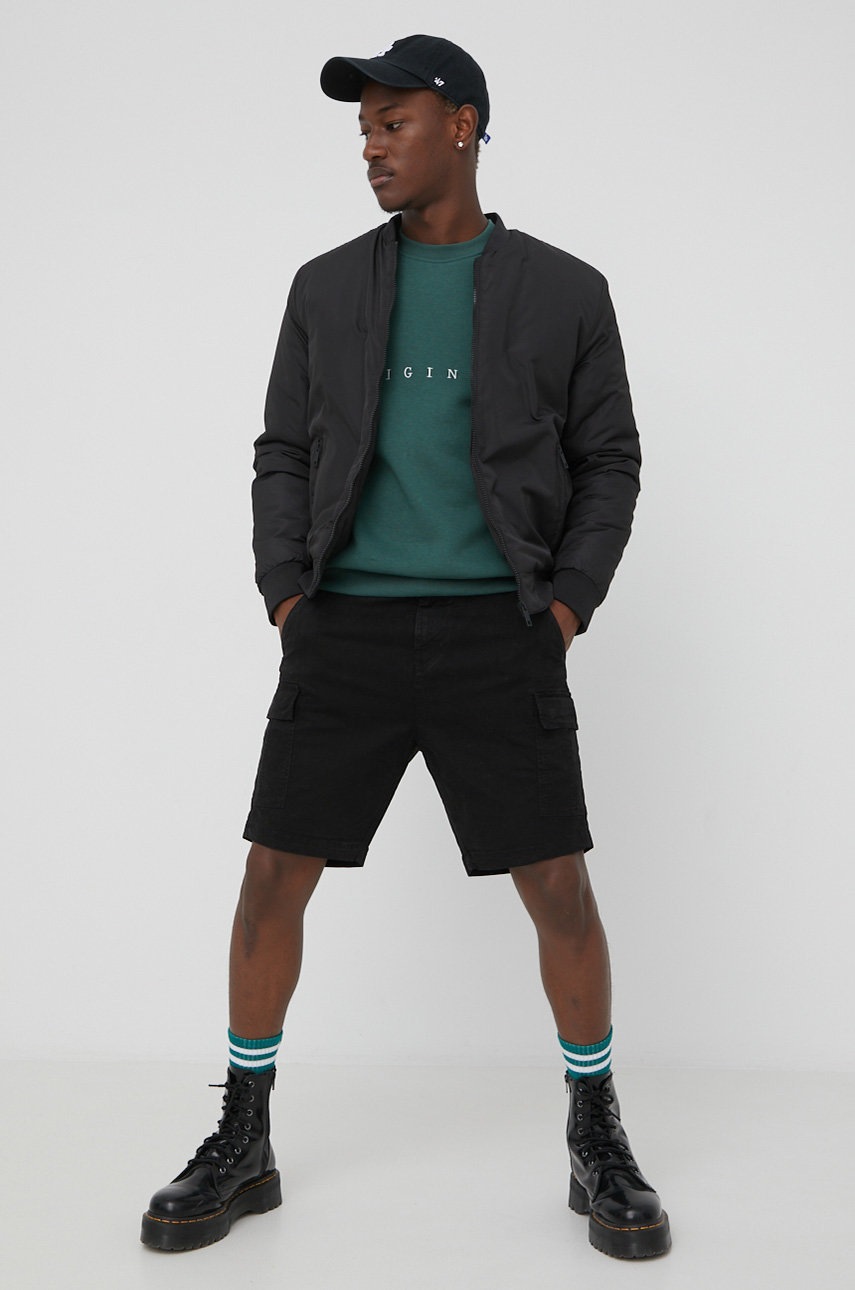 

Кофта Jack & Jones чоловіча колір зелений з аплікацією