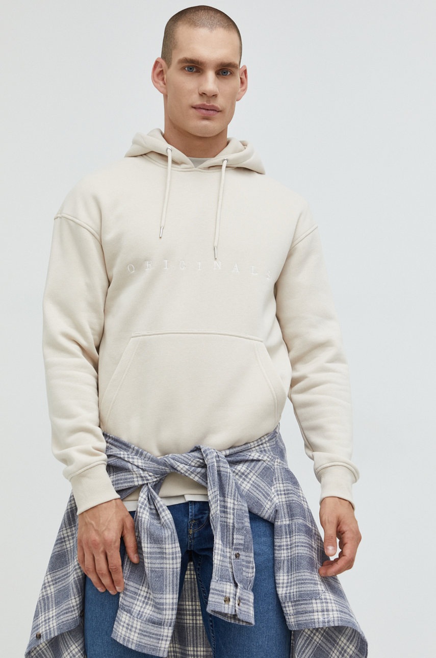 

Суичър Jack & Jones в бежово с апликация, Бежов