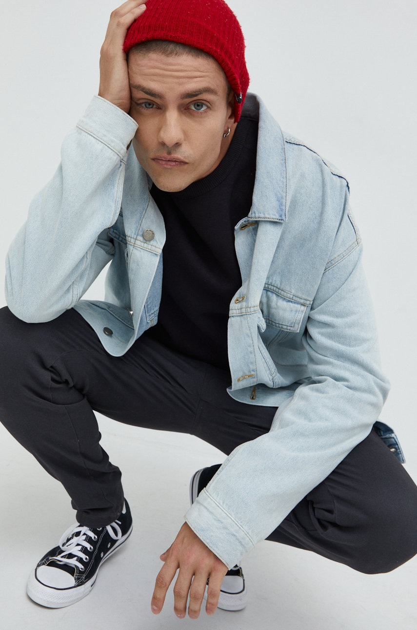 

Кофта Jack & Jones чоловіча колір чорний однотонна