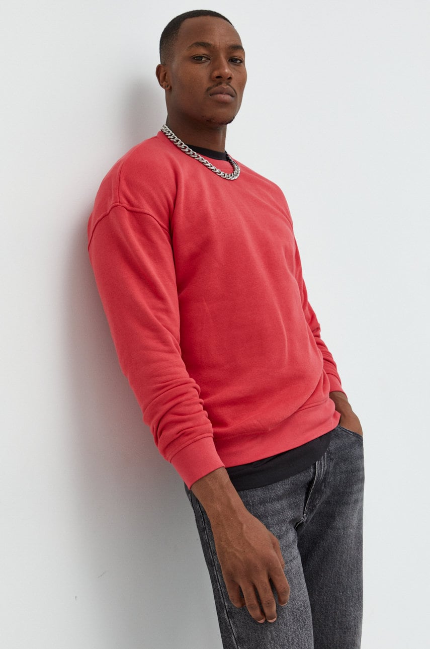 Jack & jones bluza jorbrink barbati, culoarea rosu, neted