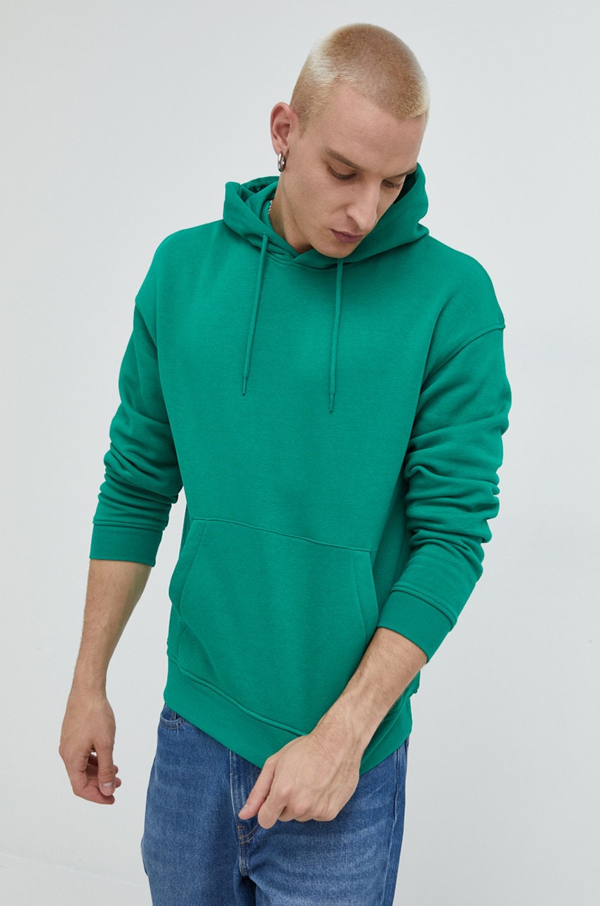 Jack & jones bluza jorbrink barbati, culoarea verde, neted