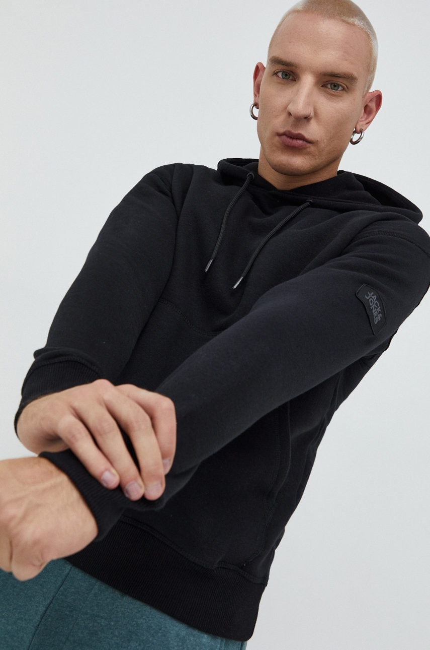 Jack & jones bluza jcoclassic barbati, culoarea negru, neted