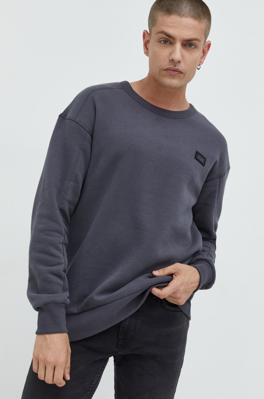 Jack & jones bluza jcoclassic barbati, culoarea gri, neted