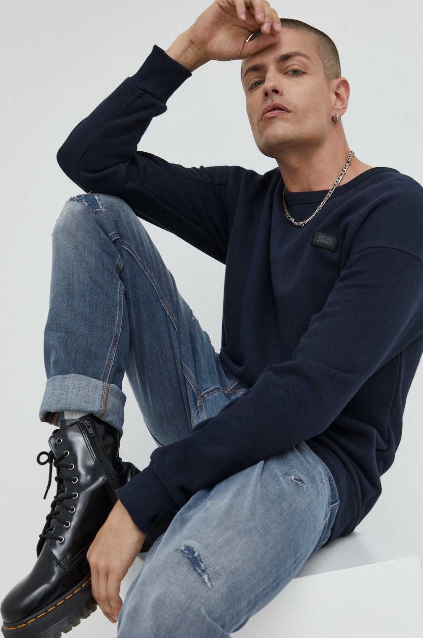 

Кофта Jack & Jones Jcoclassic чоловіча колір синій однотонна