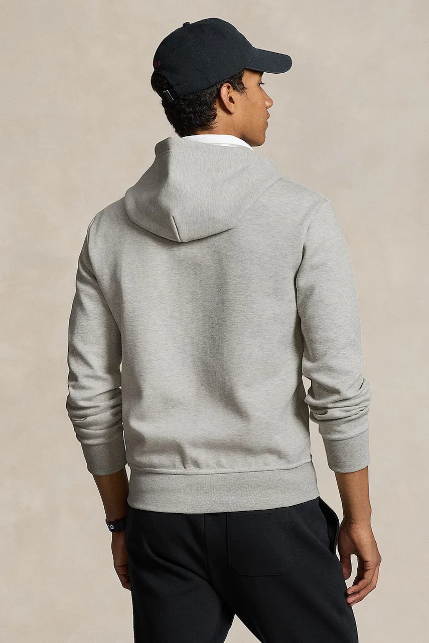 Кофта Polo Ralph Lauren цвет чёрный с капюшоном однотонная Кофта Polo Ralph Lauren цвет чёрный с капюшоном однотонная