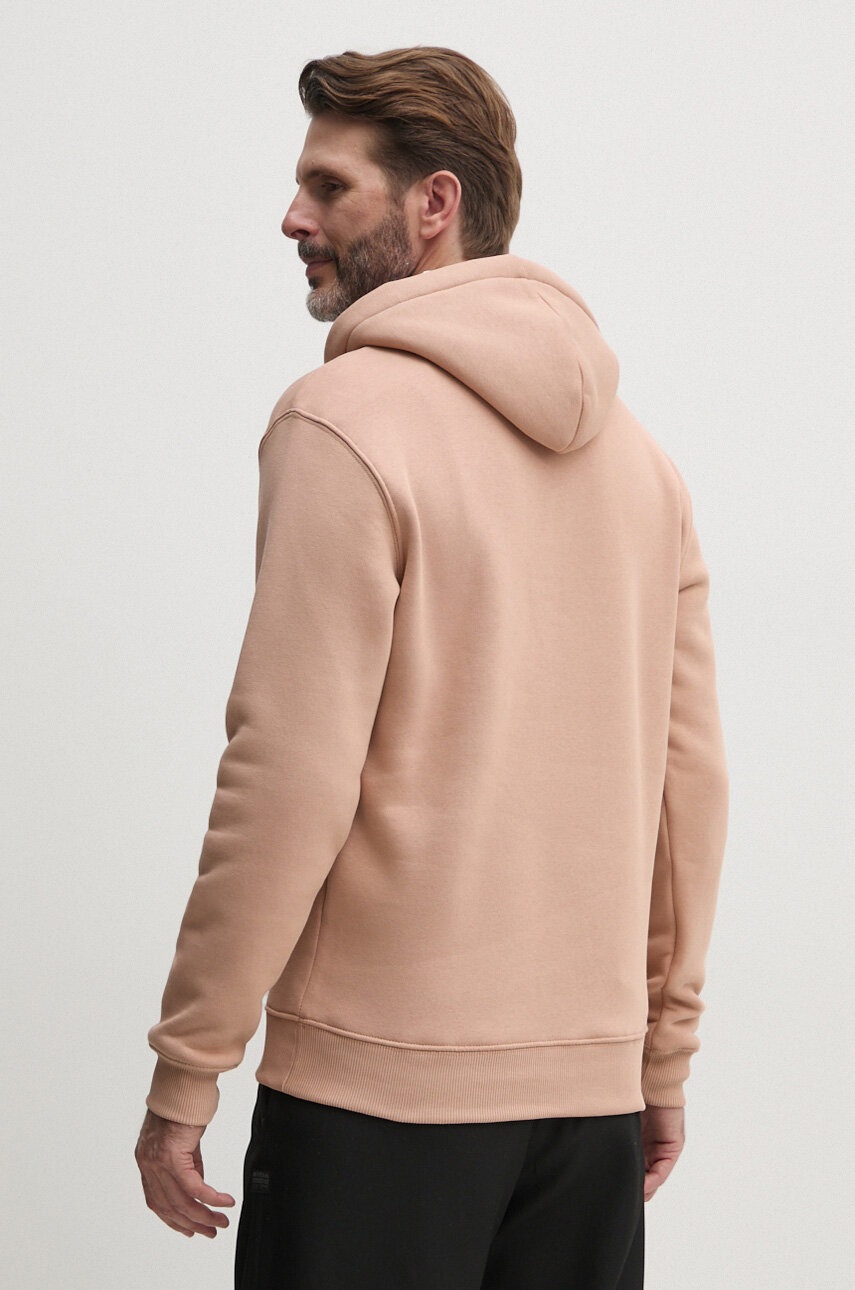 Μπλούζα Alpha Industries χρώμα: ροζ, με κουκούλα φωτογραφία