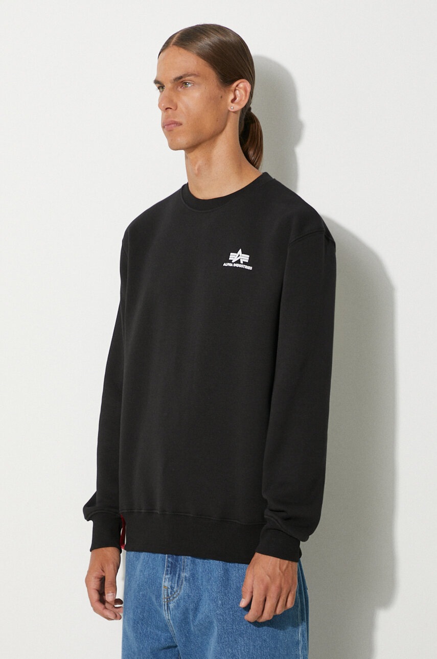 Alpha Industries felpa Bluza Alpha Industries 188307 03 uomo colore nero  188307