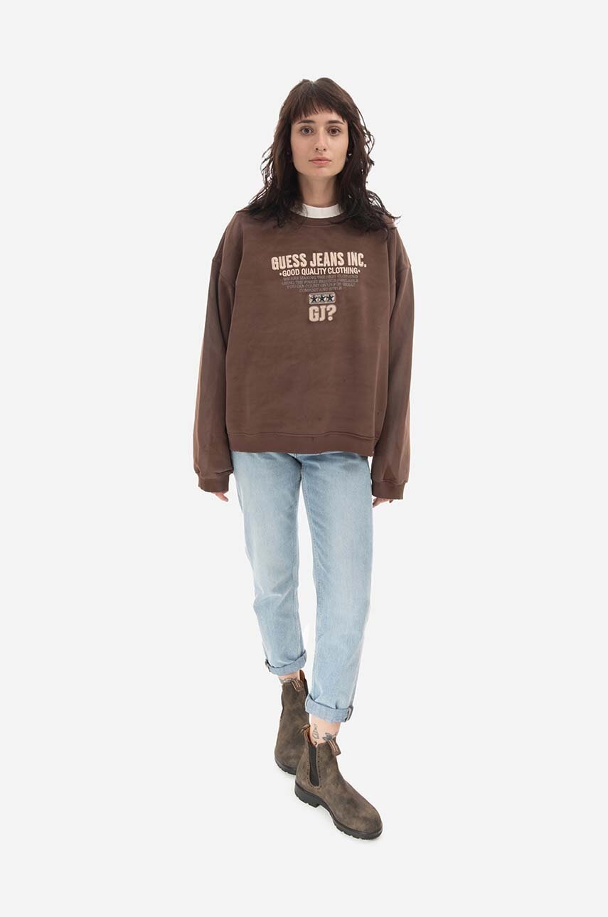 Βαμβακερή μπλούζα Guess φωτογραφία