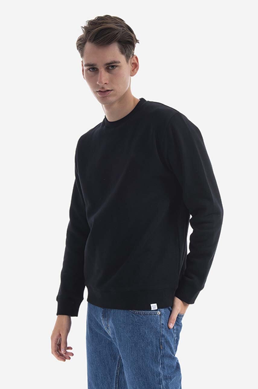 Norse Projects hanorac de bumbac Vagn Classic Crew bărbați, culoarea negru, uni N20.1275.9999-9999 Norse Projects hanorac de bumbac Vagn Classic Crew bărbați, culoarea negru, uni N20.1275.9999-9999