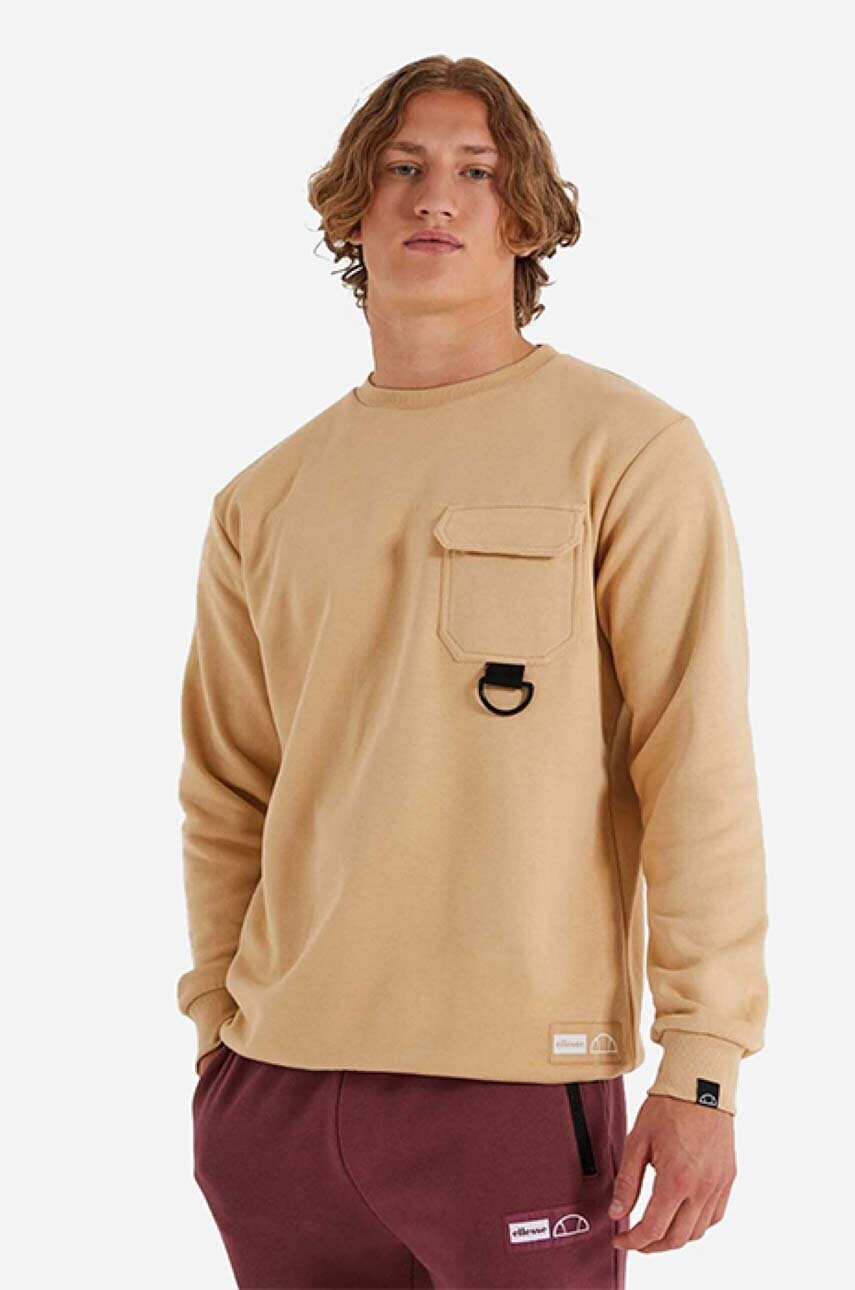 

Кофта Ellesse мужская цвет коричневый с принтом SHL13378-BROWN