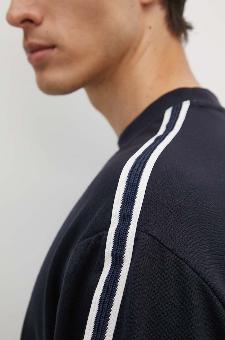 Кофта Armani Exchange чоловіча колір синій з капюшоном з аплікацією 8NZMSG Z9N1Z 