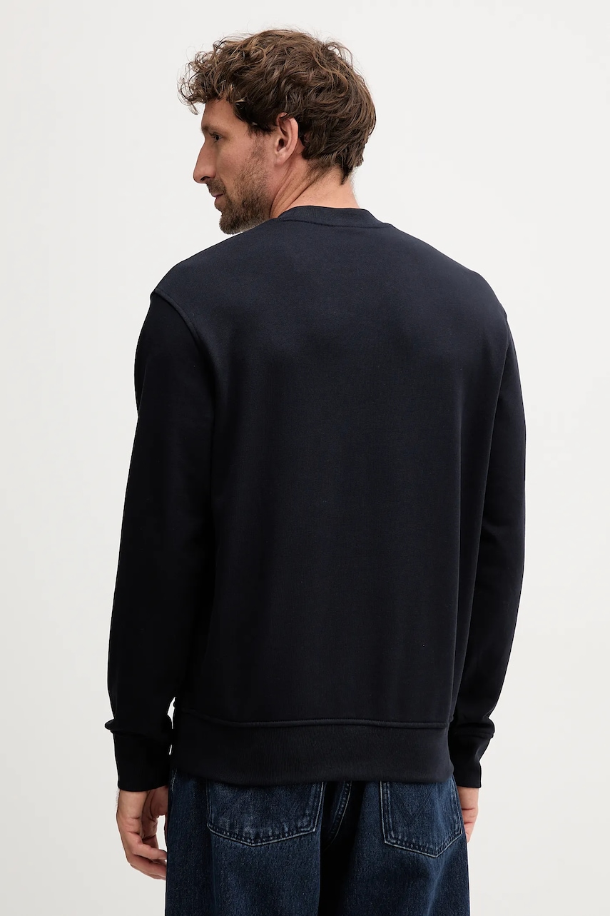Хлопковая кофта Armani Exchange цвет синий с принтом XM001284 AF20934 Хлопковая кофта Armani Exchange цвет синий с принтом XM001284 AF20934