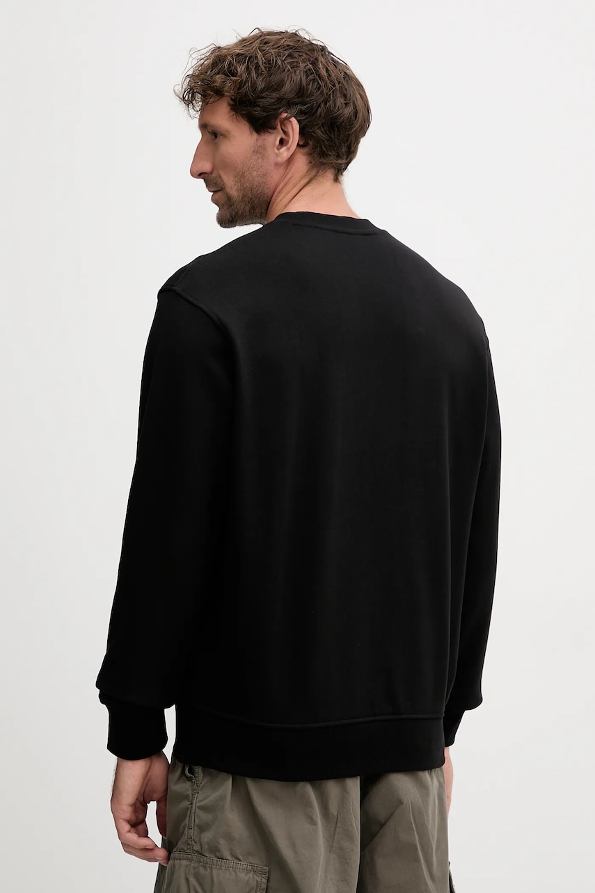 Хлопковая кофта Armani Exchange цвет чёрный с принтом XM001284 AF20934 Хлопковая кофта Armani Exchange цвет чёрный с принтом XM001284 AF20934