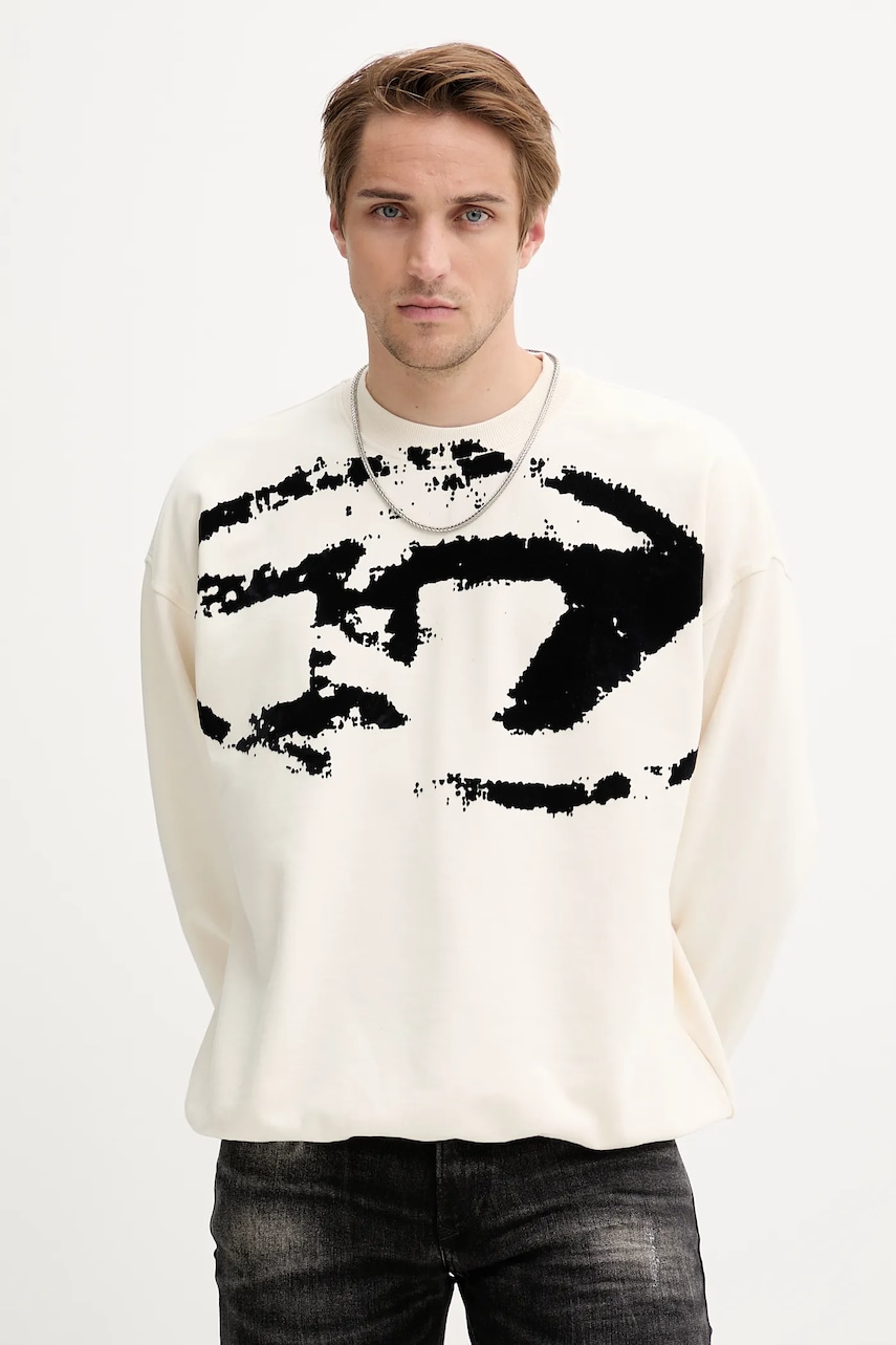 Ανδρικά φούτερ & hoodies diesel σε μπεζ