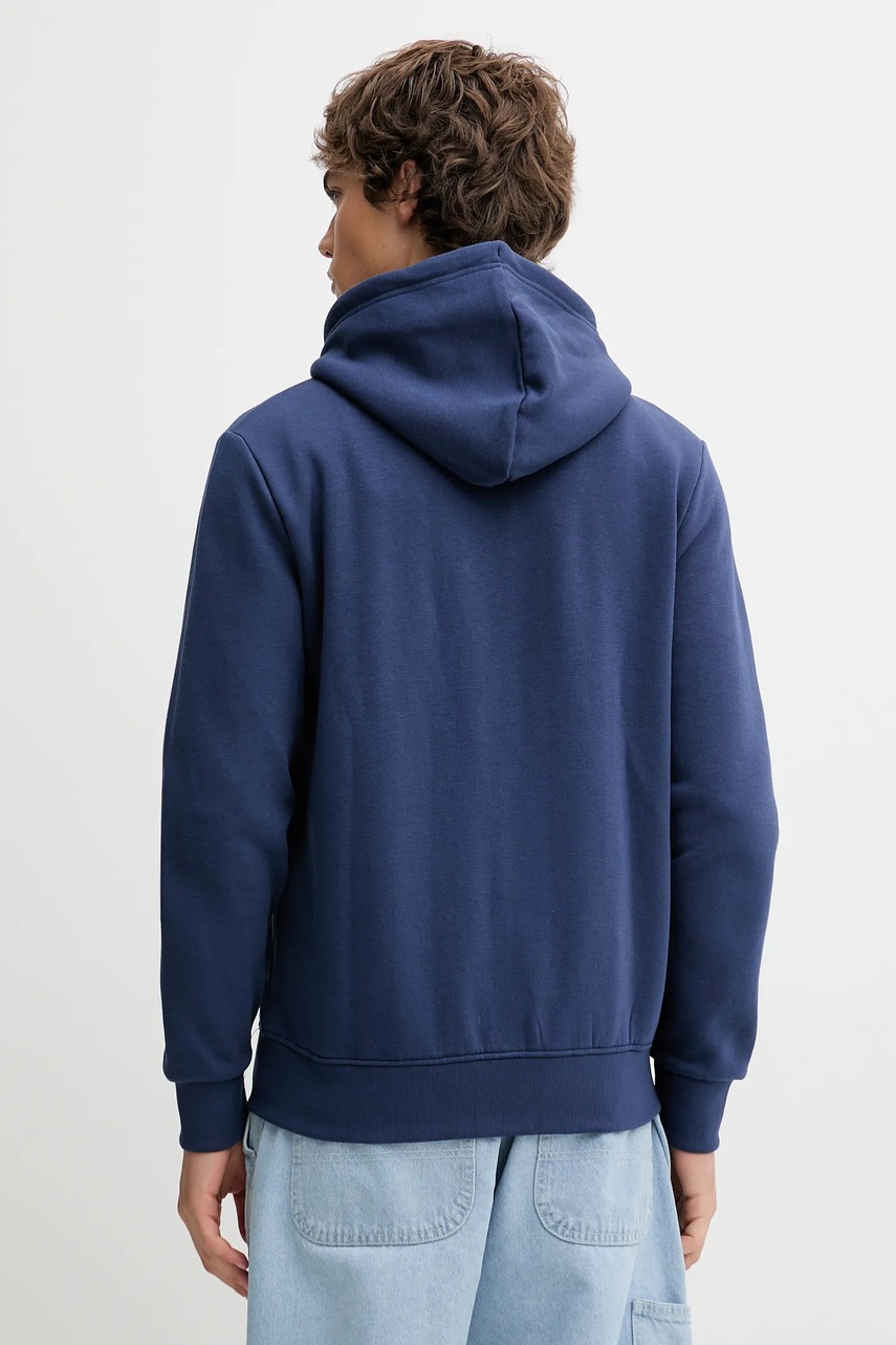 Μπλούζα Von Dutch χρώμα: μπλε, με κουκούλα, VD.1.SWZ.SLI φωτογραφία