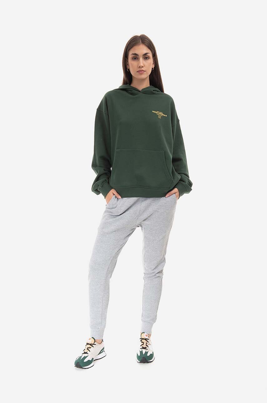 Кофта Guess Originals Go Harper Ls Hoodie колір зелений з капюшоном з принтом M2BQ05.K9YH1-F82E 