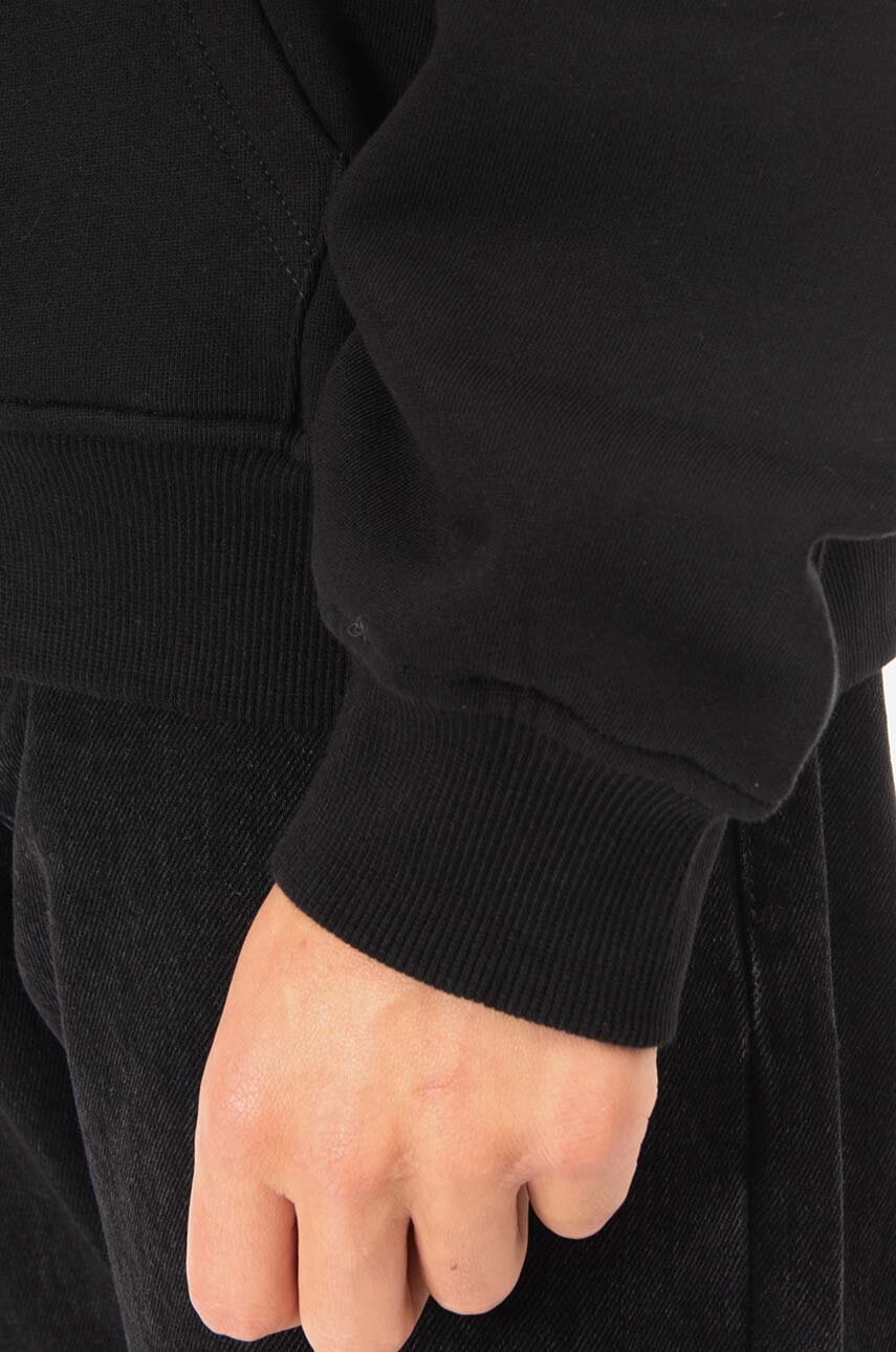 Μπλούζα Guess Originals Go Harper Ls Hoodie χρώμα: μαύρο, με κουκούλα φωτογραφία