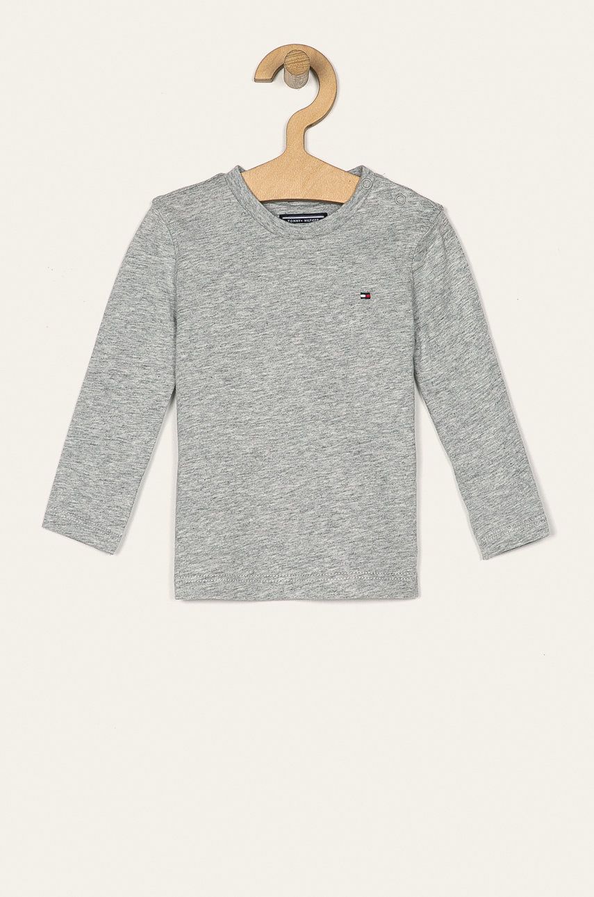 Tommy Hilfiger - Dětské tričko s dlouhým rukávem 74-176 cm - šedá - 100% Bavlna