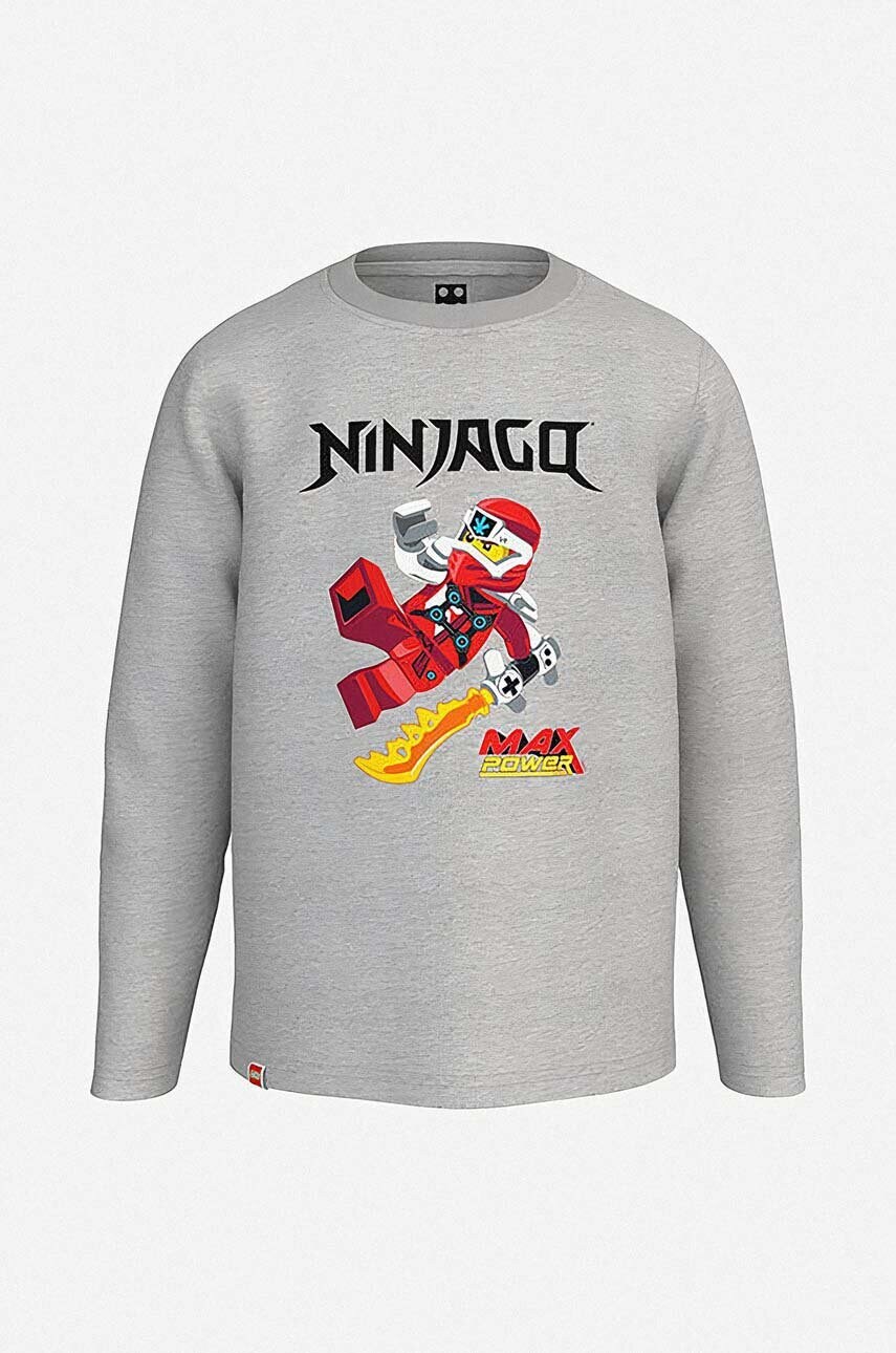

Детский лонгслив Lego цвет серый с принтом M12010578 T-Shirt LS 12010578 912