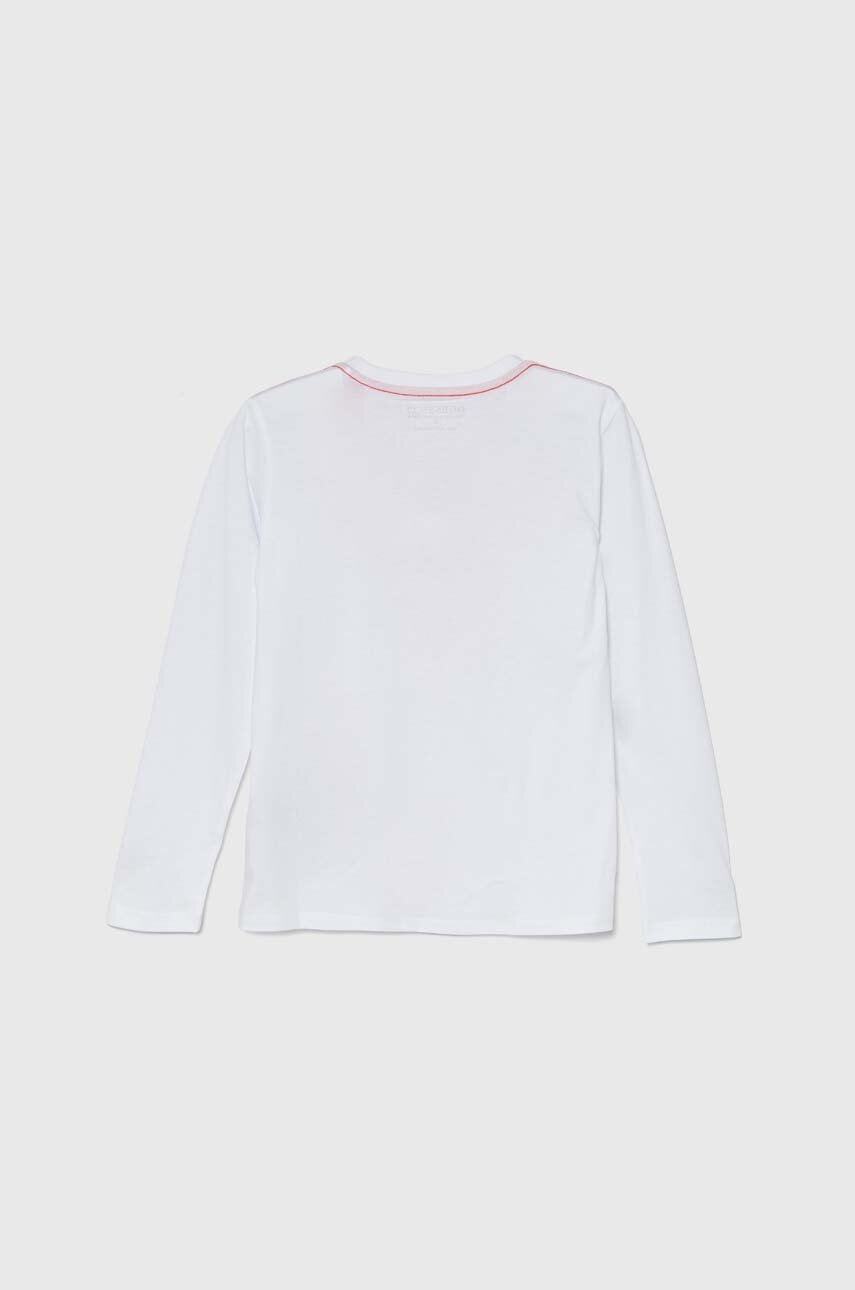 Дитячий бавовняний лонгслів Guess