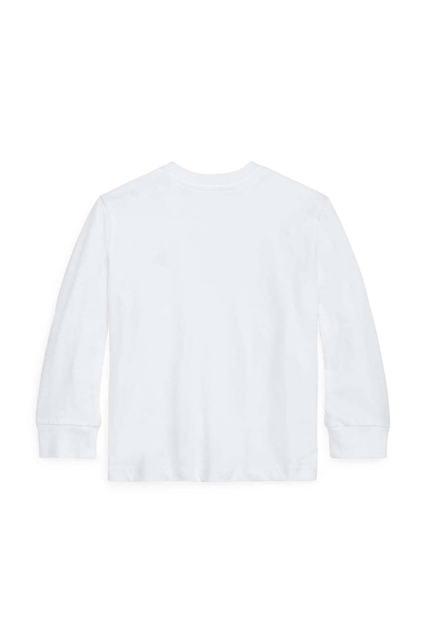 Polo Ralph Lauren Бавовняний лонгслів для немовлят Polo Ralph Lauren