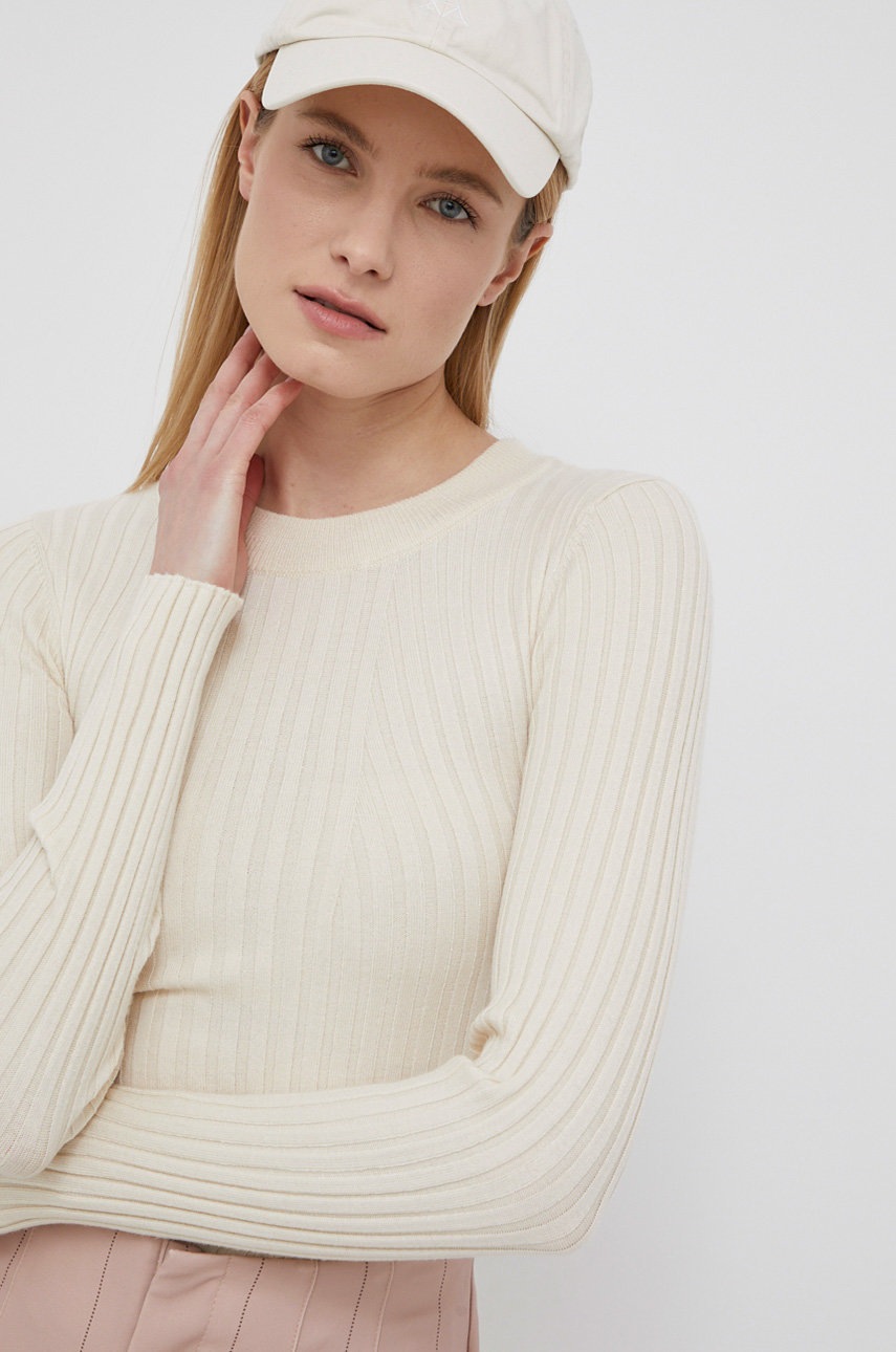 

Пуловер Vero Moda дамски в бежово от лека материя, Бежов