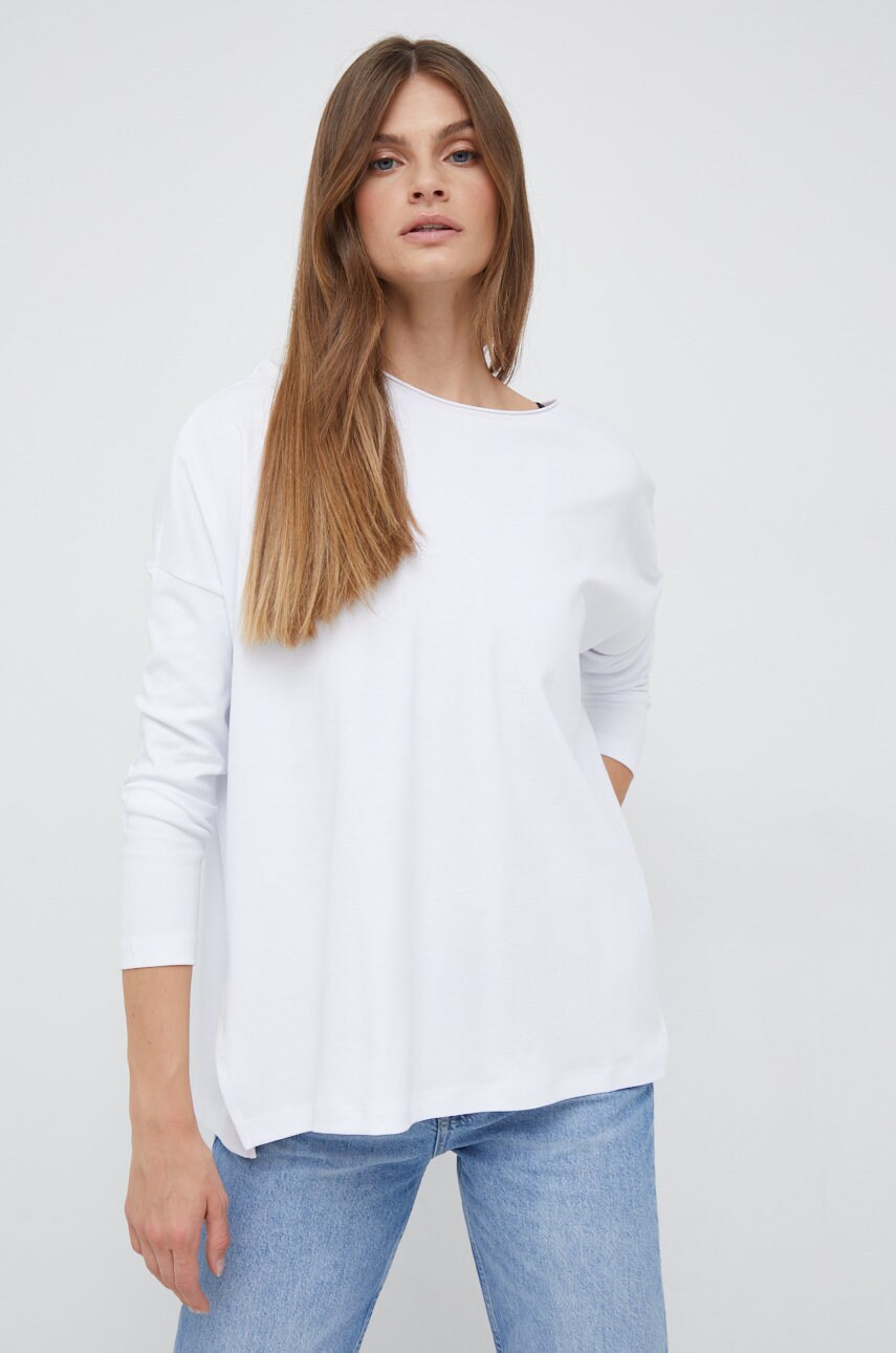 

Памучна блуза с дълги ръкави Vero Moda в бяло, Бял