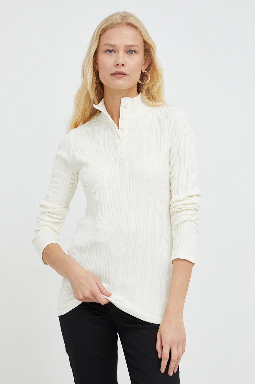 Marc o'polo longsleeve denim femei, culoarea bej