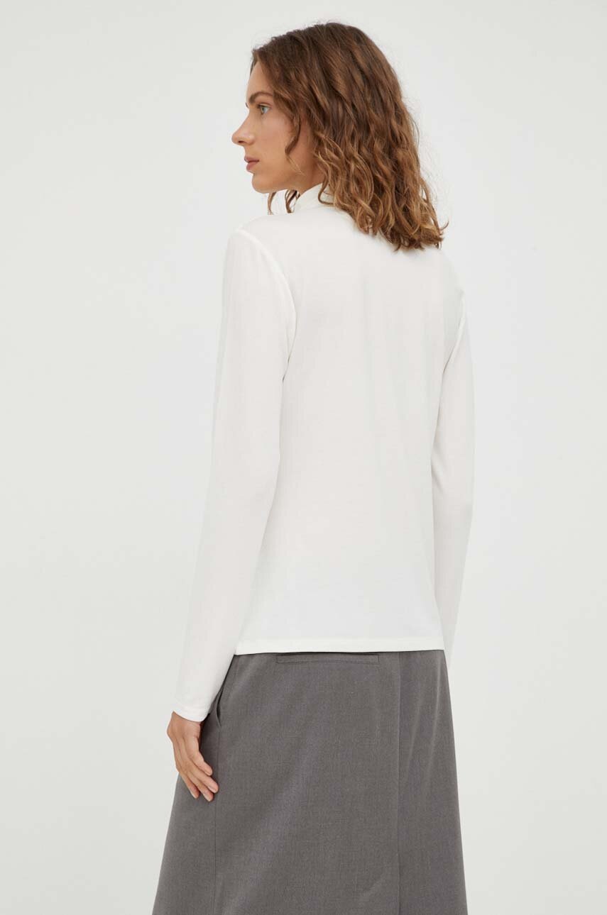 Marc O'Polo Longsleeve Femei, Culoarea Bej, Cu Guler