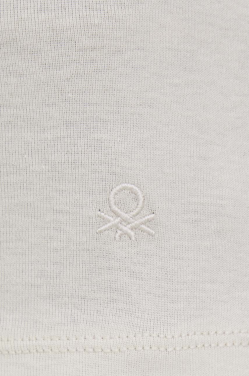 Βαμβακερή μπλούζα με μακριά μανίκια United Colors of Benetton φωτογραφία