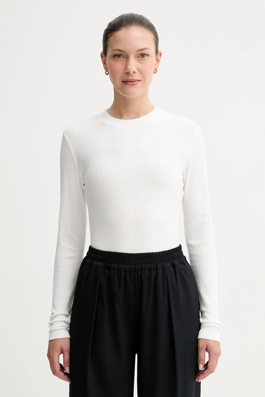 Marc O'Polo longsleeve culoarea alb, 5000007827