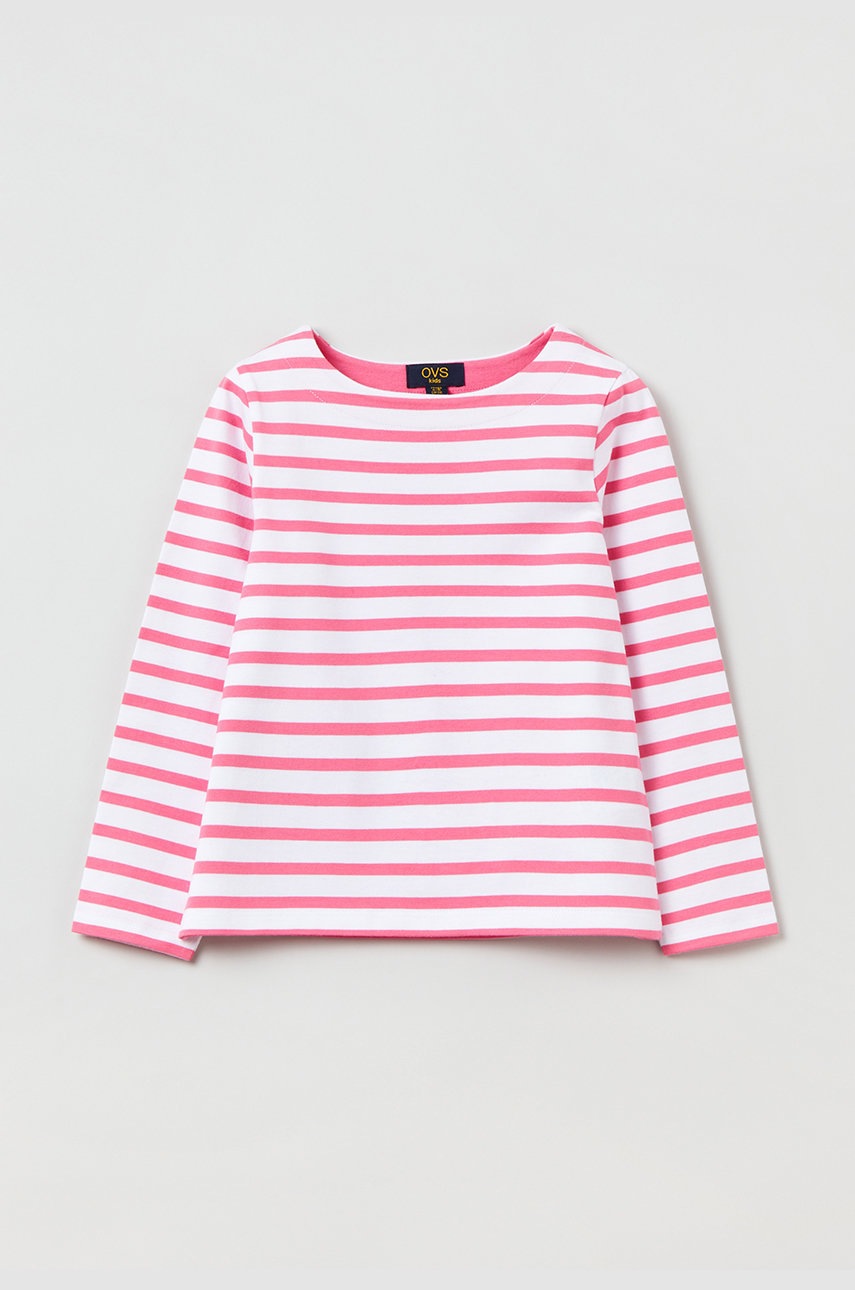 

Детска блуза с дълги ръкави OVS в розово, Розов