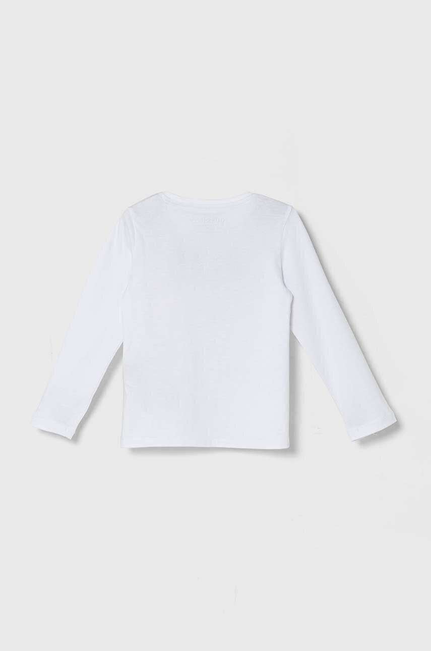 Дитячий бавовняний лонгслів Guess