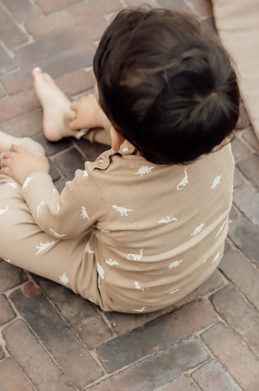 That’s mine longsleeve bebeluși BLN50 culoarea bej, c