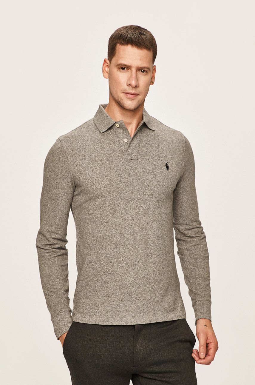 Polo Ralph Lauren - Tričko s dlouhým rukávem - šedá - 100% Bavlna