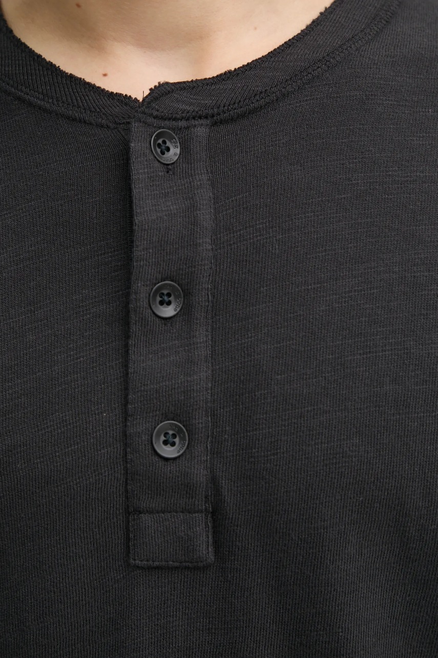 Βαμβακερή μπλούζα με μακριά μανίκια Rag & Bone χρώμα: μαύρο, M000T676G φωτογραφία