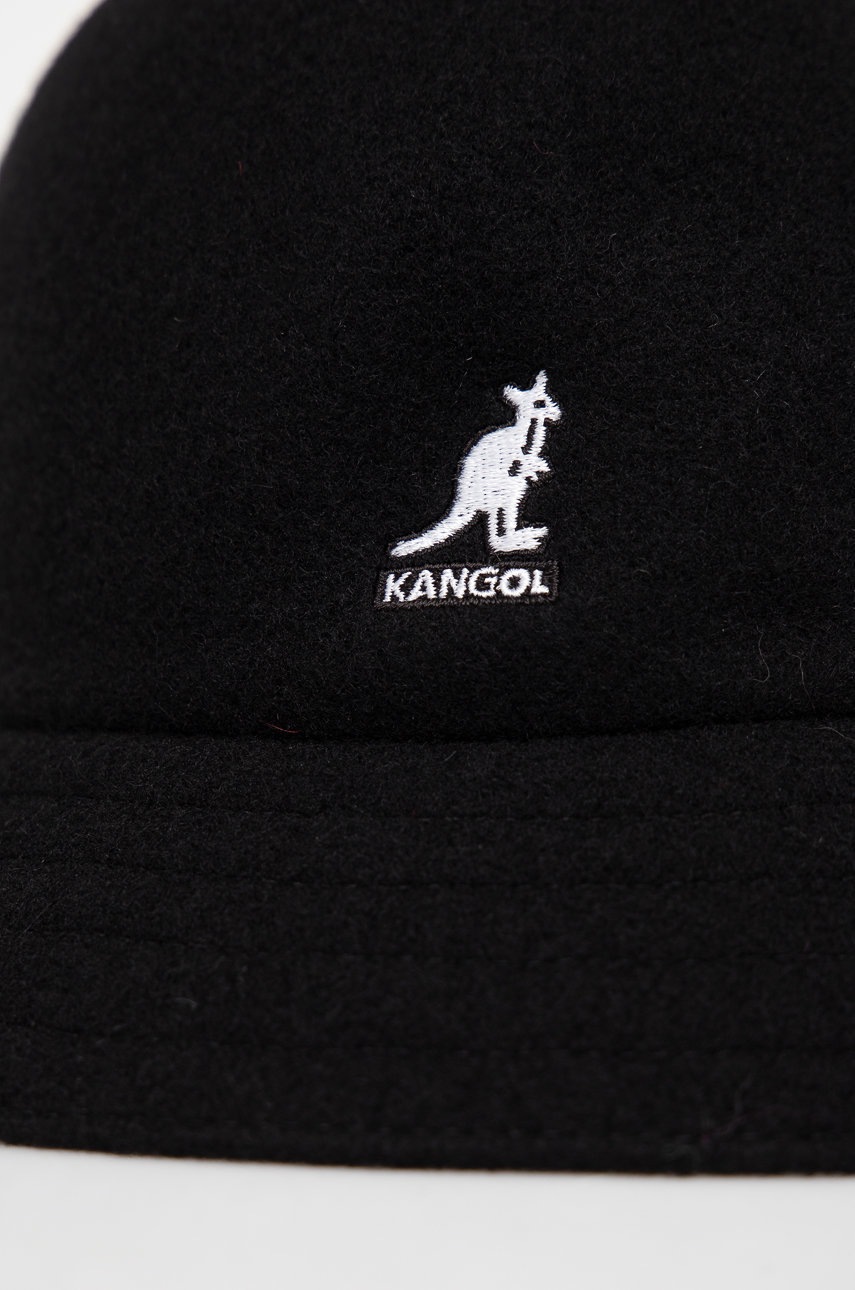 

Шерстяная шляпа Kangol цвет чёрный шерсть