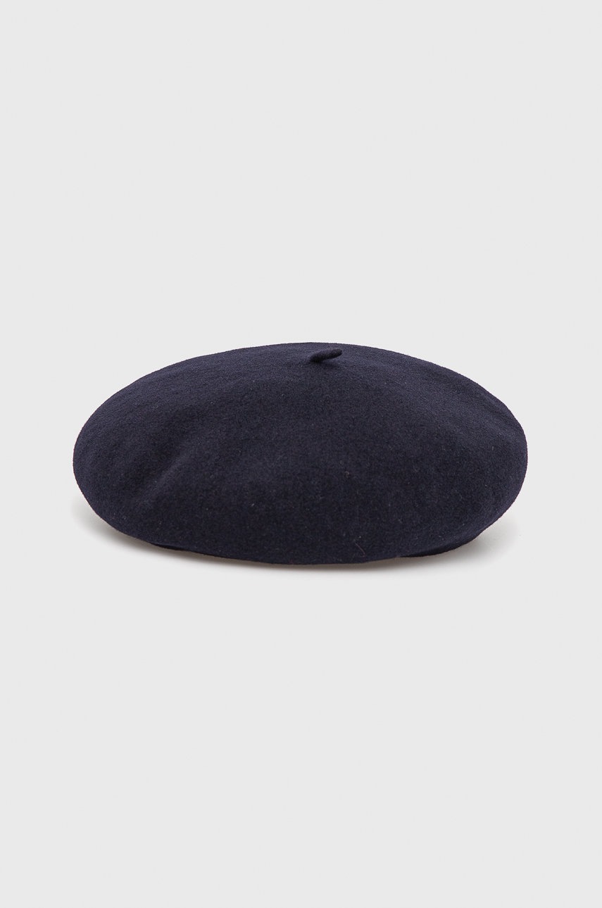 

Вълнена барета Kangol в тъмносиньо от вълна, Тъмносин