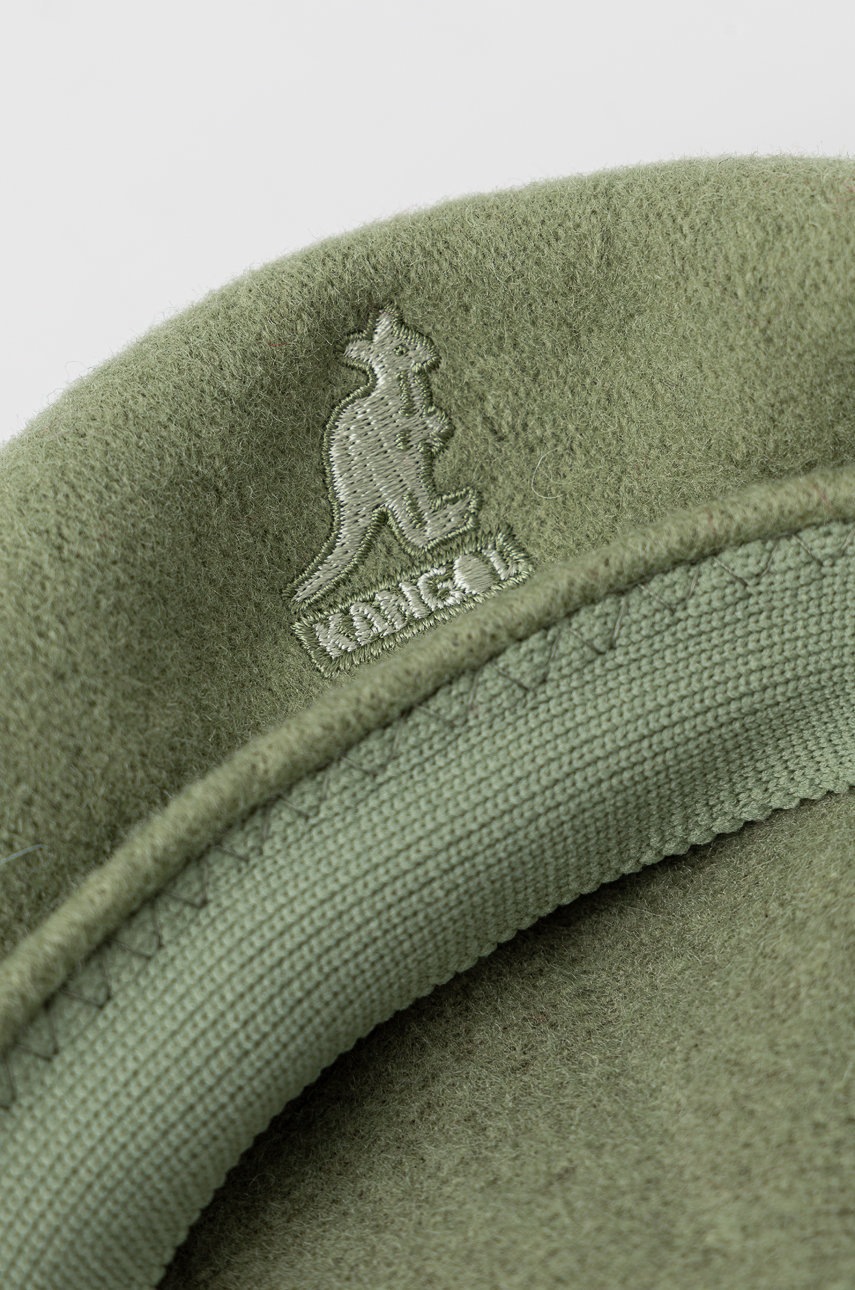 

Вовняний берет Kangol колір зелений вовна
