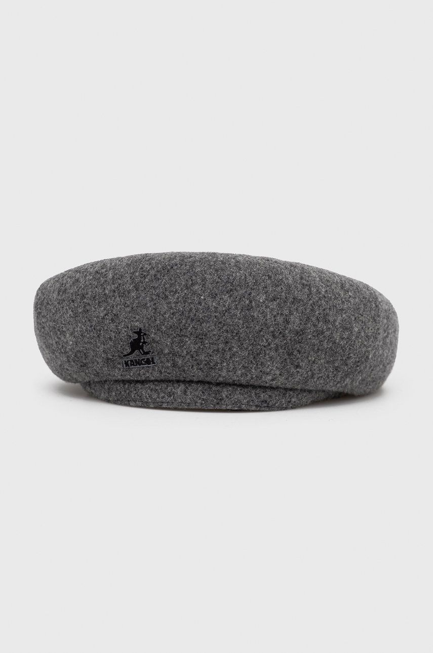 Levně Vlněná čepice Kangol šedá barva, vlněná