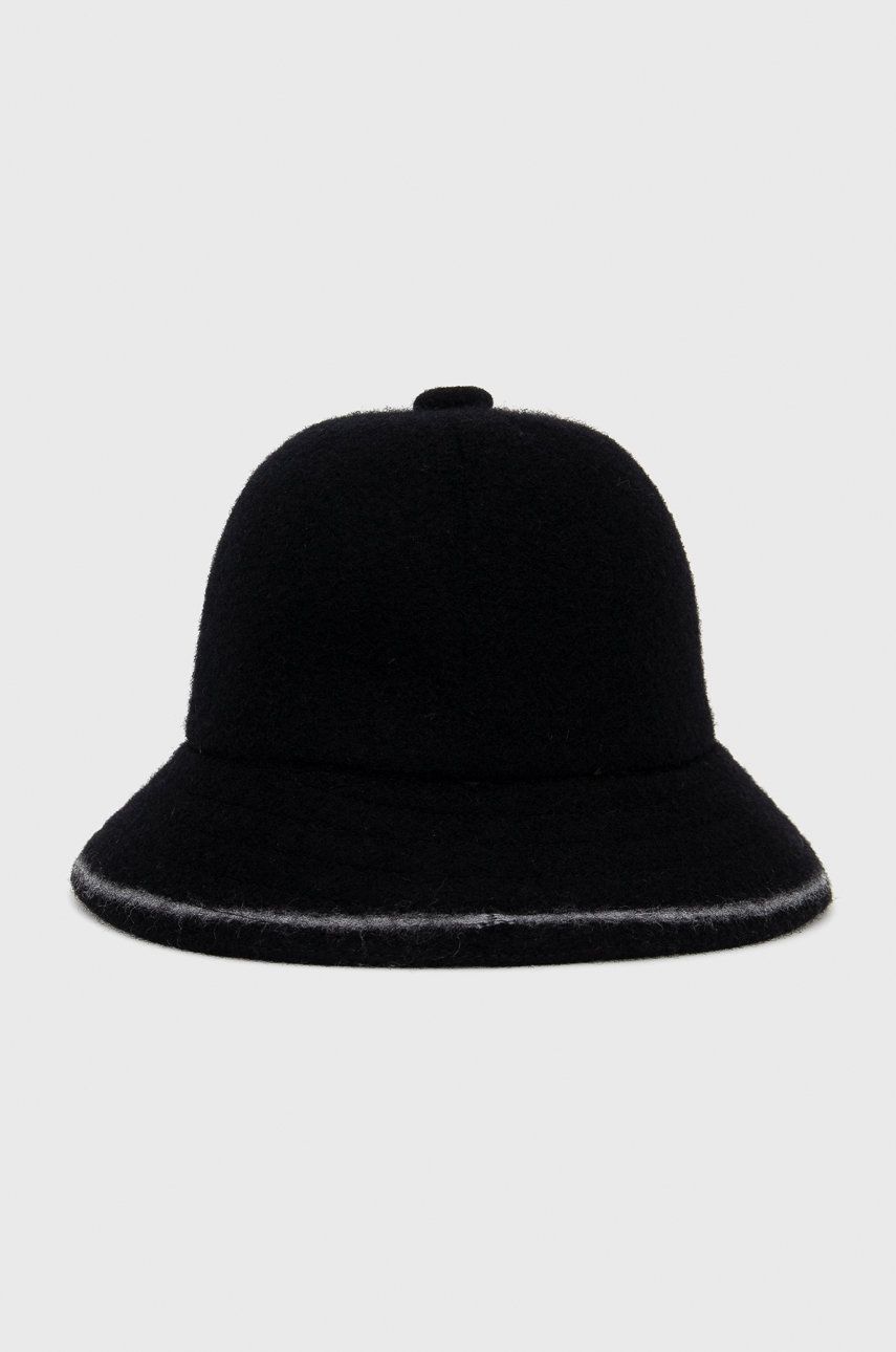 Kangol Pălărie De Lână Culoarea Negru, De Lână K3181ST.BO013-BO013