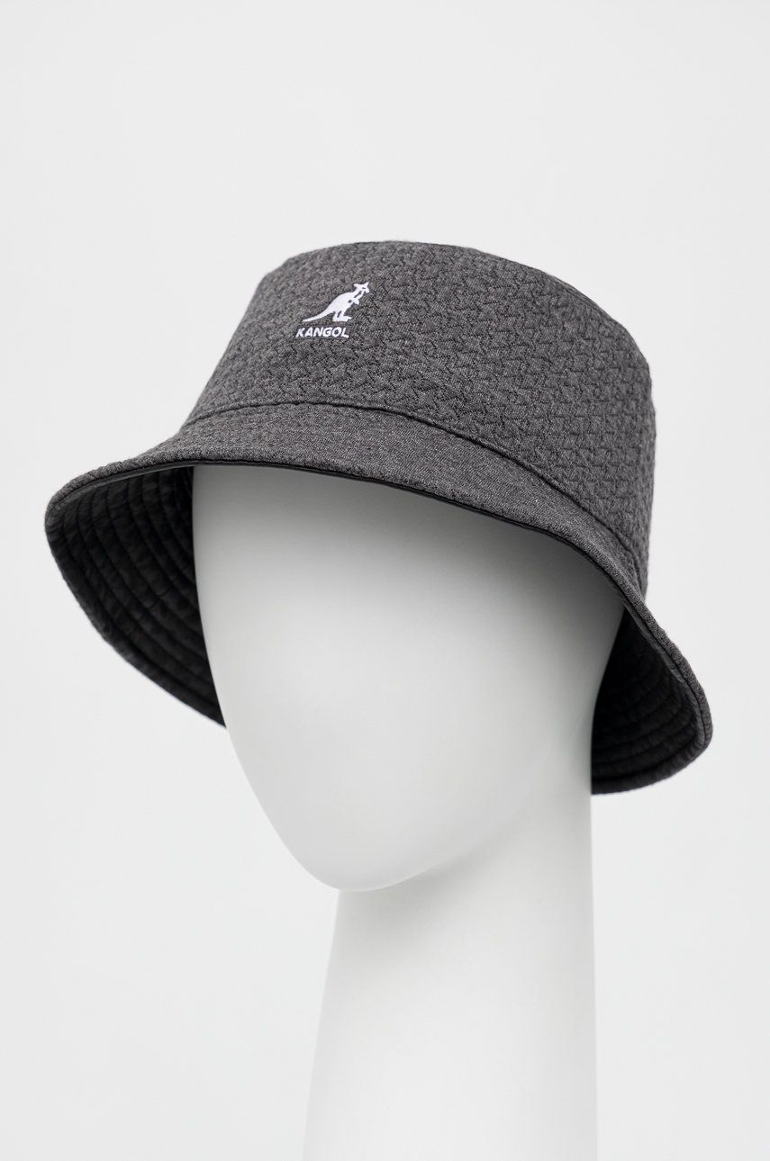 Oboustranný klobouk Kangol šedá barva, K5317. CB038-CB038 - šedá -  Materiál č. 1: 83% Polyester